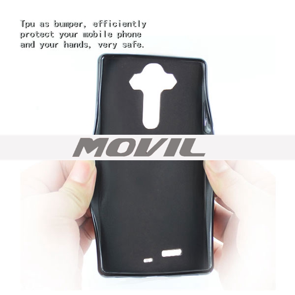 NP-2631 Funda TPU PC  estuche de cuero para LG G4-4